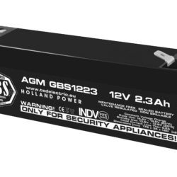 Acumulator AGM VRLA 12V 2.3Ah plumb acid 178x34x60 mm F1 terminal GBS1223F1 TED003614