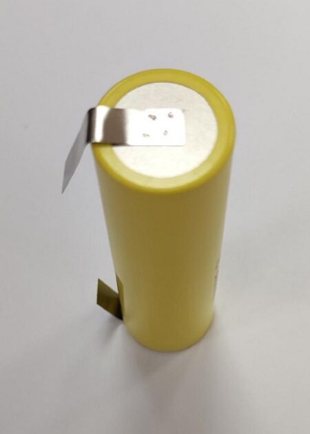 Acumulator LG 18650 cu lamele LI-ION 3.6V 2500mAh 20A ICR18650HE4 134 HEL galben - imagine 3