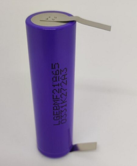 Acumulator Li-Ion 18650 LG 2200mAh 10A 3.7V cu lamele sudate LGEBMF21865 - imagine 2