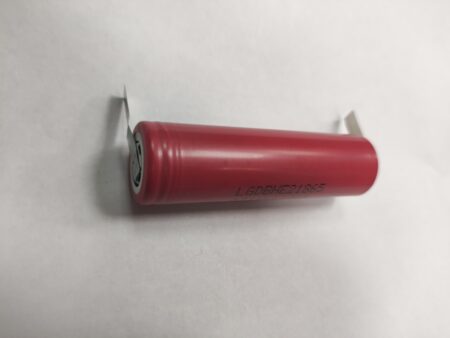 Acumulator LI-ION 18650 LG 2500mAh 20A 3.6V cu lamele U sudate LGDBHE21865
