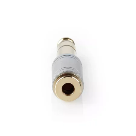 Adaptor Audio JACK 6.35 mm tata - JACK 3.5 mm mama metal argintiu Nedis - imagine 2