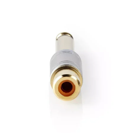 Adaptor audio MONO JACK 6.35 mm tata - RCA mama gri Nedis - imagine 2
