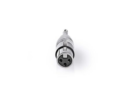 Adaptor audio stereo Jack tata 6.35 mm - XLR mama 3 pini Metal Nedis CAGP15941ME - imagine 2