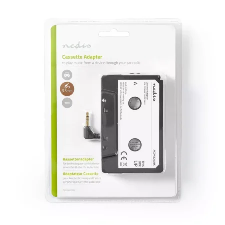 Adaptor caseta - Jack 3.5 mm tata negru NEDIS - imagine 2