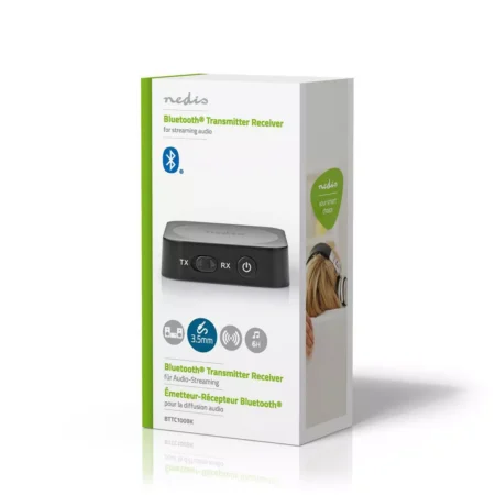 Adaptor Receptor audio wireless Bluetooth 3.5 mm Jack negru Nedis - imagine 6