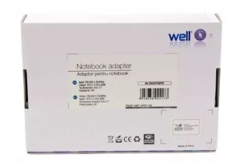 Alimentator pentru laptop HP 19.5V 3.33A 65W mufa 4.8x1.7mm Well - imagine 2