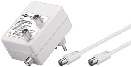 Amplificator semnal TV/antena DVB-T DVB-T2 DVB-C 2x 15dB Goobay - imagine 2