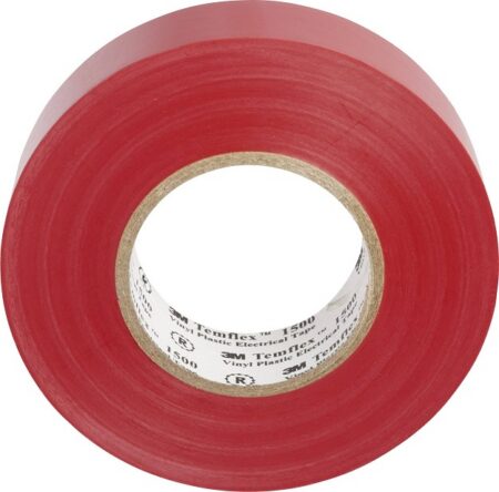 Banda izolatoare rosie 15mm x 10m 1buc 3M - imagine 2