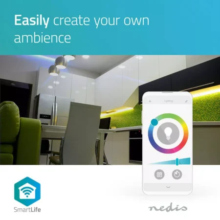 Banda LED 5050 5m Smart Wi-Fi Nedis RGB 2700.6500 5m - imagine 11