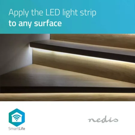 Banda LED 5050 5m Smart Wi-Fi Nedis RGB 2700.6500 5m - imagine 13