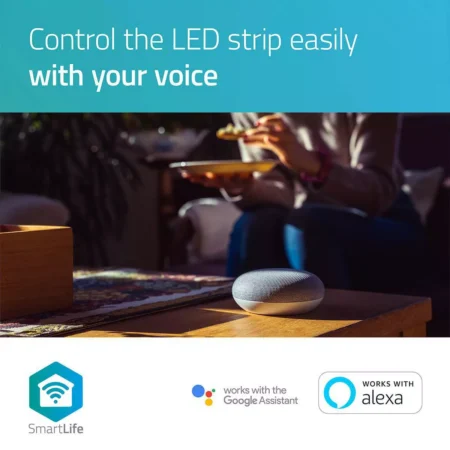 Banda LED 5050 5m Smart Wi-Fi Nedis RGB 2700.6500 5m - imagine 15