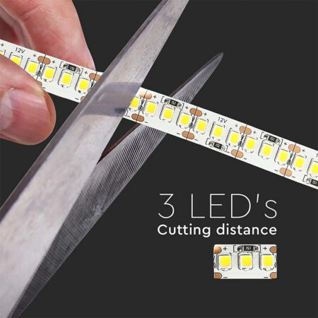 Banda LED SMD2835 12V 17W/m 204LED/m 800lm/m 4000K IP20 5M V-tac SKU-212462 - imagine 6
