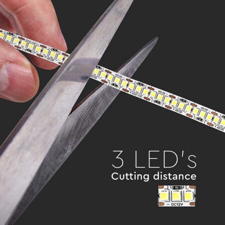 Banda LED SMD2835 12V 20W/m 240LED/m 2000lm/m 3000K IP20 5M V-tac SKU-212164 - imagine 3