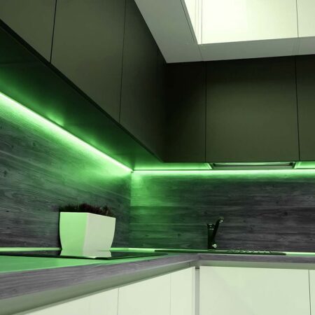 Banda LED SMD3528 12V 3.2W/m 60LED/m verde IP65 5M V-tac SKU-212034 - imagine 10