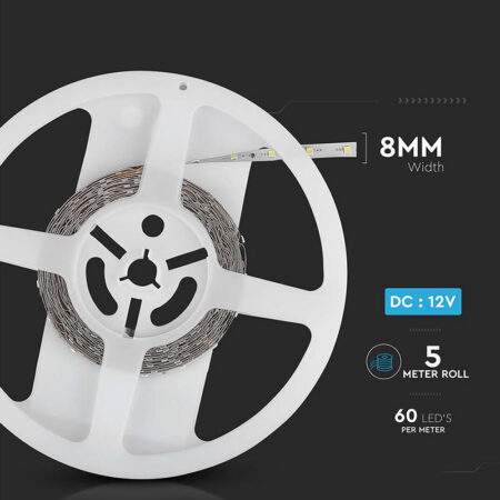 Banda LED SMD3528 rosu IP20 5m V-tac SKU-212015 - imagine 8
