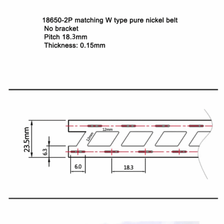 Banda nichelata 0.15x18.5x23 mm 1m pentru 18650 - imagine 3