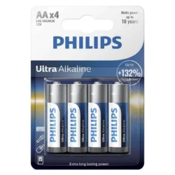 Baterii ULTRA alkaline AA LR6 blister 4buc PHILIPS