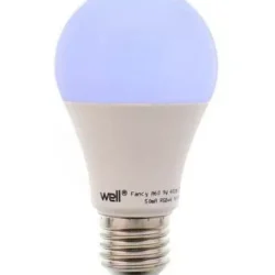 Bec cu LED A60 E27 9W 810lm 230V lumina RGB +lumina naturala 4000K +telecomanda Well