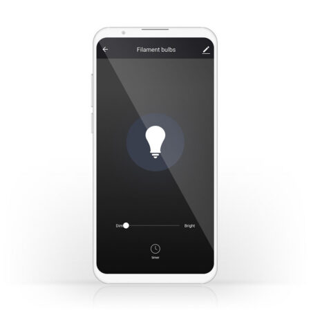 Bec Edison Wi-Fi Smart LED Filament Bulb E27 ST64 5W 500lm Nedis - imagine 3