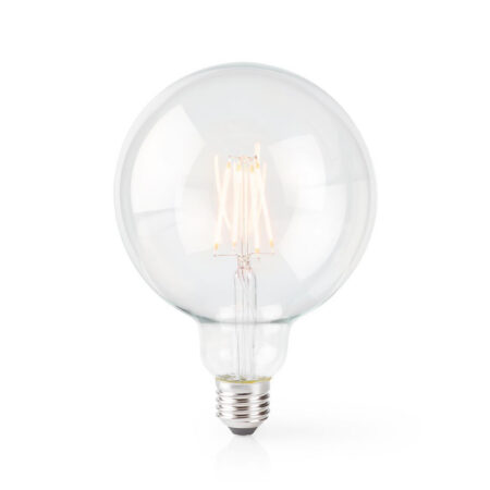 Bec Wi-Fi Smart LED cu filament E27 125mm 5W 500lm 2700K Nedis