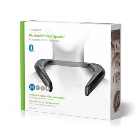 Boxa portabila pe gat Nedis Bluetooth 2x4.5W redare 6 ore negru - imagine 9