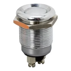 Buton 1 circuit 2A 250V OFF-(ON) fara retinere metal resistent la apa