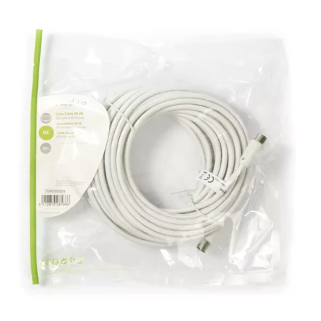 Cablu 10m Coaxial tata - Coaxial mama alb Nedis - imagine 3