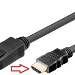 Cablu 2m DisplayPort - HDMI contacte aurite