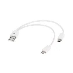 Cablu adaptor USB la mini USB si micro USB