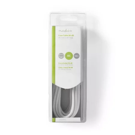 Cablu antena coaxial tata - coaxial tata 5m alb NEDIS - imagine 3