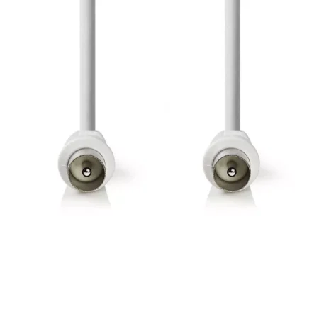 Cablu antena coaxial tata-tata 10m alb Nedis - imagine 2