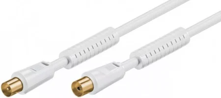 Cablu antena ecranat tata-mama 1.5m alb Goobay