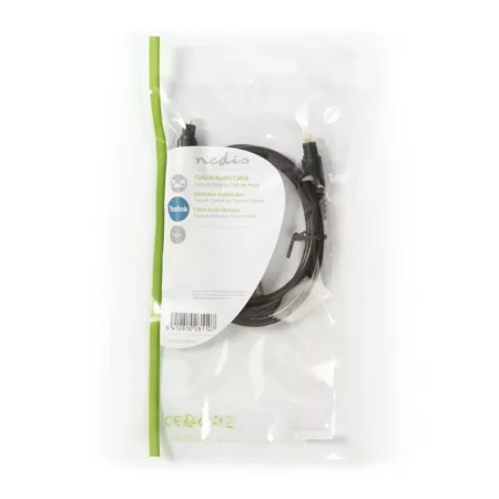 Cablu Audio Optic 1m Toslink tata - Toslink tata 1m negru Nedis - imagine 3