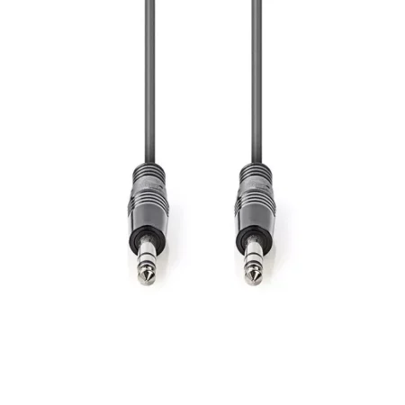 Cablu audio stereo 6.35 mm tata - 6.35 mm tata 5m gri NEDIS - imagine 2