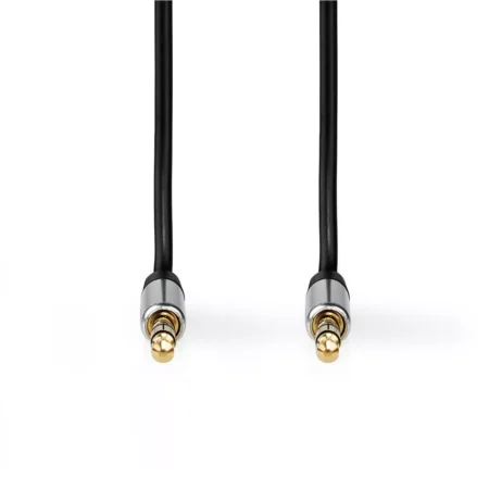 Cablu Audio Stereo Nedis Jack 3.5 mm - 3.5 mm 1m negru - imagine 2