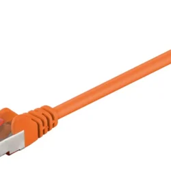 Cablu CAT6 25m patch SFTP (PiMF) 250MHz cupru ecranat RJ45 portocaliu Goobay