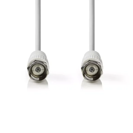 Cablu coaxial Nedis coaxial tata - coaxial mama 2m alb CSC dublu izolat - imagine 2