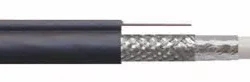 Cablu coaxial RG6 cu sufa 75R autoportant fire otel cuprat ecranat cu folie Al+Al&Mg 48X0.12 1m Well