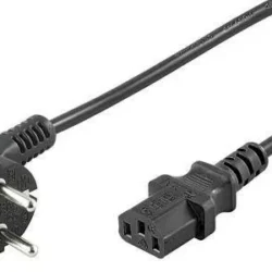 Cablu de alimentare calculator PC Schuko 90 grade tata - CCE mama 1.5m WELL