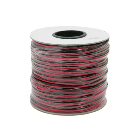 Cablu difuzor 2x2.5mm OFC CCA rosu-negru transparent 1m NEXUS 20025 - imagine 2