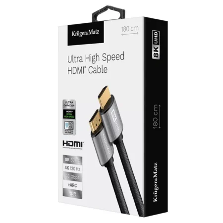 Cablu HDMI - HDMI 8K V2.1 1.8m KM1265 Kruger&Matz - imagine 2