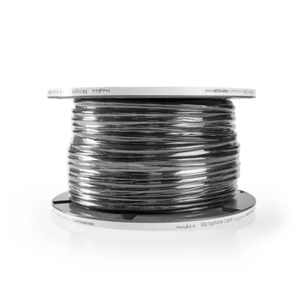 Cablu microfon Nedis 2x0.25mm2 OFC cupru negru CABR1525BK1000 - imagine 2