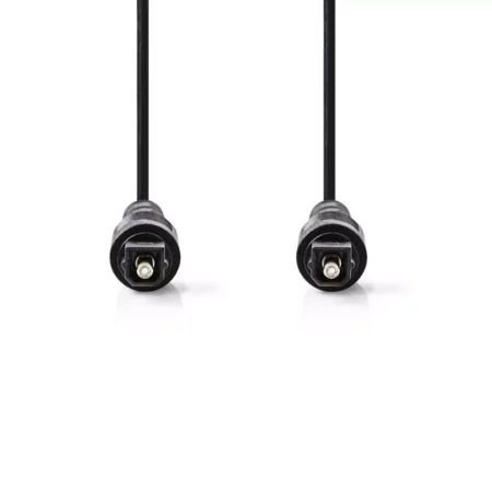 Cablu optic TOSLINK tata - TOSLINK tata 1m negru Nedis - imagine 2