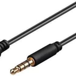 Cablu prelungitor 4 pini 3.5 mm stereo tata la 3.5 mm stereo mama 1m iPhone iPad iPod Goobay
