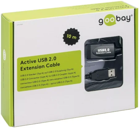 Cablu prelungitor USB 10m extensibil 20m Goobay - imagine 2