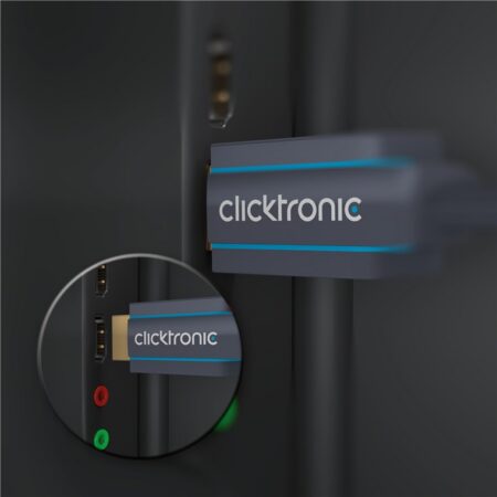 Cablu Profesional Clicktronic DisplayPort la HDMI 10m aurit v2.0 4K 60Hz 10.2Gbit/s AWG26 44927 - imagine 6