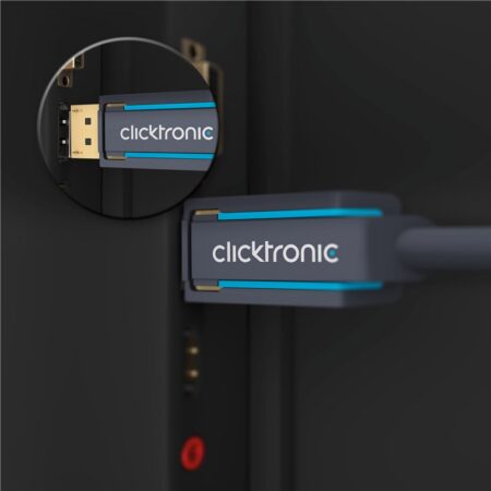 Cablu Profesional DisplayPort - DisplayPort 10m v1.2a 4K 60Hz 21.6Gbit/s AWG26 OFC Clicktronic 70715 - imagine 4
