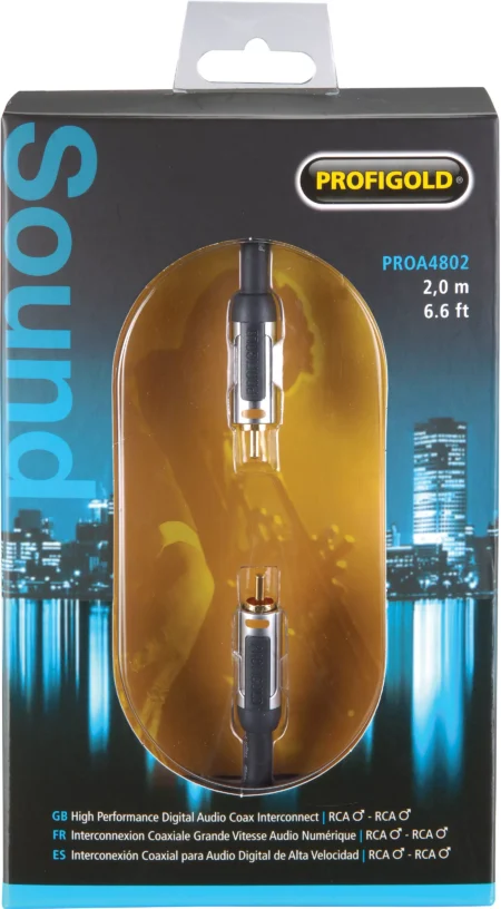 Cablu Profesional RCA tata - RCA tata 2m ProfiGold - imagine 2
