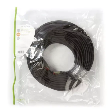 Cablu SFTP Cat6 30m negru RJ45 tata - RJ45 tata Nedis - imagine 3