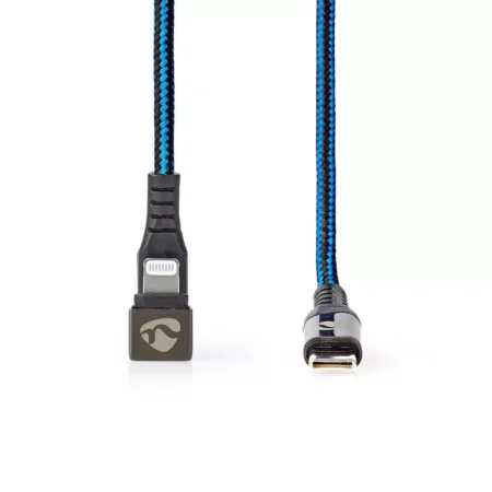 Cablu sincronizare incarcare USB Type C - Lightning 180 1m NEDIS - imagine 3